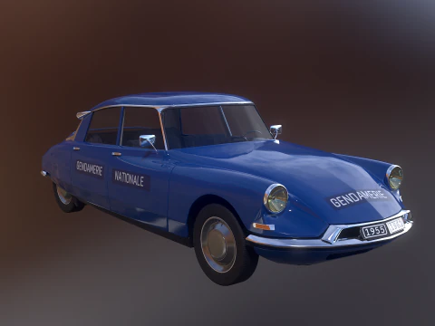 Citroen DS Gendamerie Nationale 3D Model