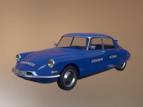 Citroen DS Gendamerie Nationale 3D Model
