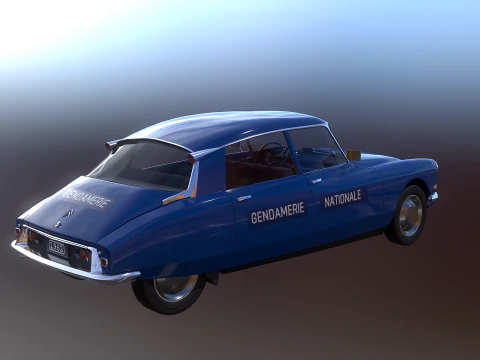 Citroen DS Gendamerie Nationale 3D Model