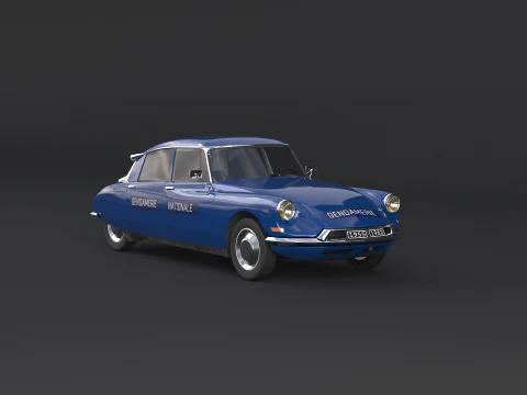 Citroen DS Gendamerie Nationale 3D Model