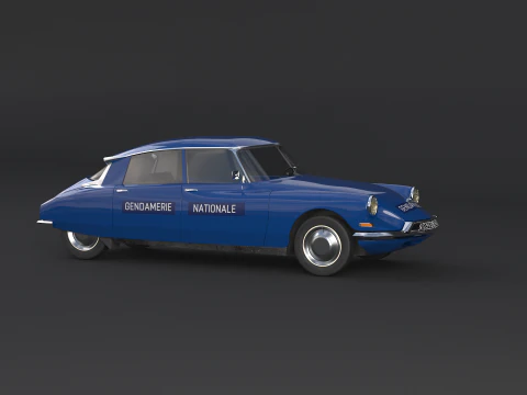 Citroen DS Gendamerie Nationale 3D Model