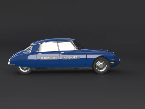 Citroen DS Gendamerie Nationale 3D Model