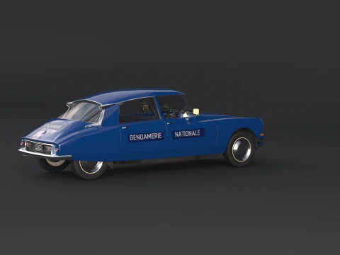 Citroen DS Gendamerie Nationale 3D Model