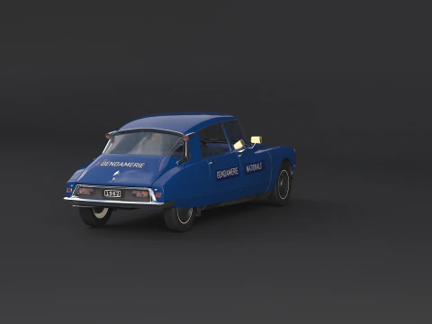 Citroen DS Gendamerie Nationale 3D Model