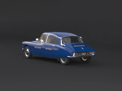 Citroen DS Gendamerie Nationale 3D Model