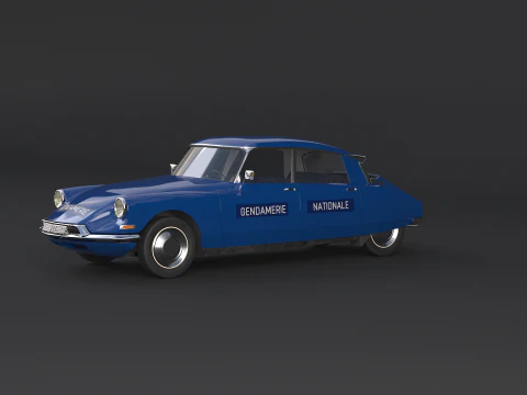 Citroen DS Gendamerie Nationale 3D Model