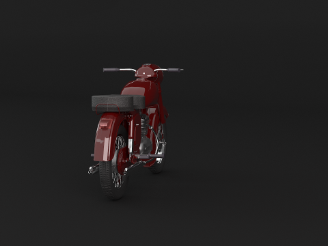 Moto Cl&aacute;sica Modelo 3D