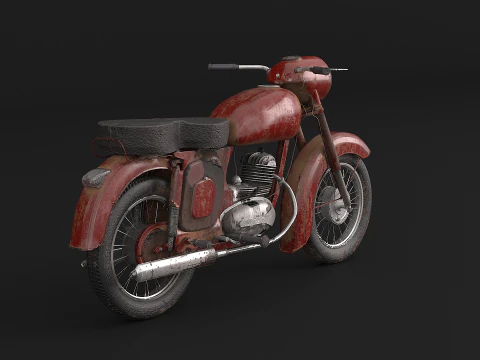 Motocicletta classica Modello 3D