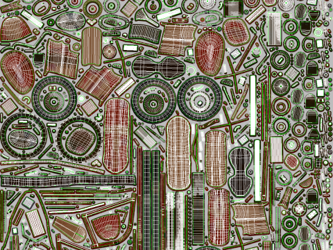 Klassisches Motorrad 3D Modell