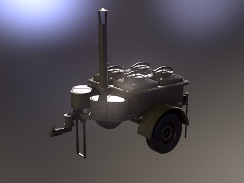 Gulaschkanone 3D Modell