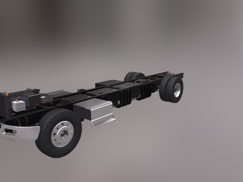 Full Electric Truck Chassis 3D Model