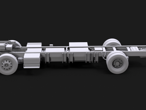Full Electric Truck Chassis 3D Model