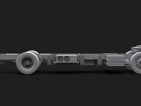 Telaio per camion completamente elettrico Modello 3D