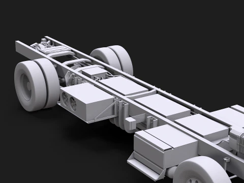 Telaio per camion completamente elettrico Modello 3D