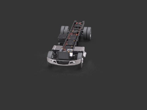 Full Electric Truck Chassis 3D Model