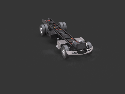 Full Electric Truck Chassis 3D Model