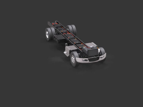Telaio per camion completamente elettrico Modello 3D