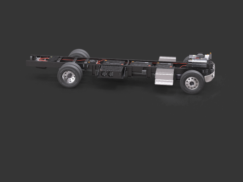 Full Electric Truck Chassis 3D Model