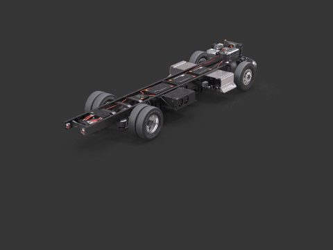 Full Electric Truck Chassis 3D Model