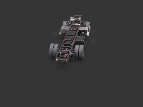Full Electric Truck Chassis 3D Model