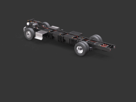 Full Electric Truck Chassis 3D Model