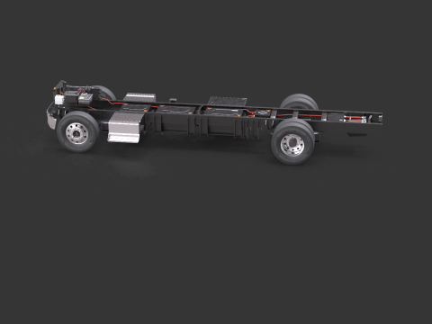 Full Electric Truck Chassis 3D Model