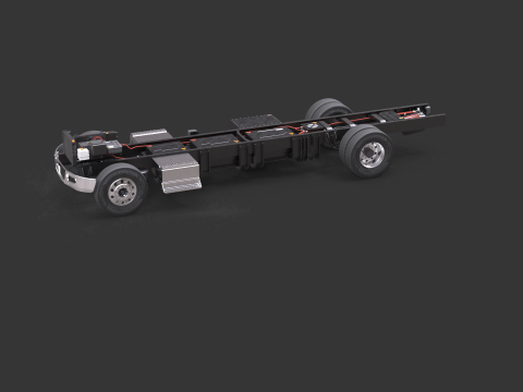 Full Electric Truck Chassis 3D Model