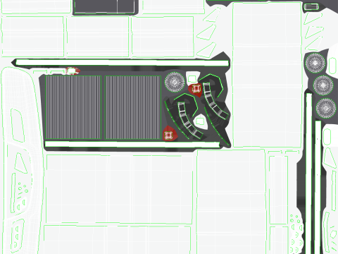 Full Electric Truck Chassis 3D Model