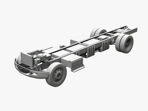 Telaio per camion completamente elettrico Modello 3D