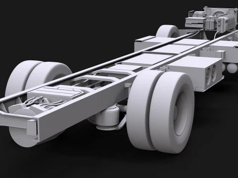 Full Electric Truck Chassis UT 3D Model