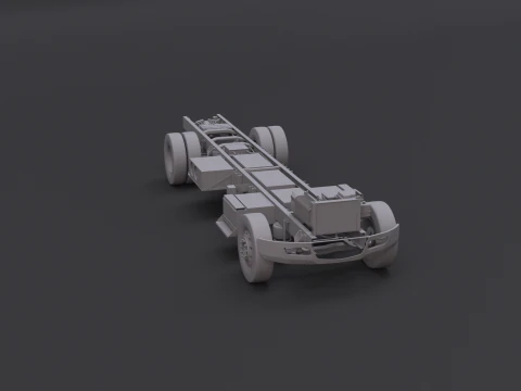 Full Electric Truck Chassis UT 3D Model