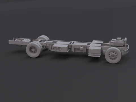 Full Electric Truck Chassis UT 3D Model