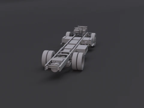 Full Electric Truck Chassis UT 3D Model