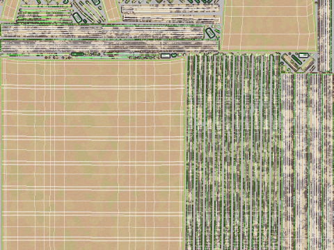 Caminh&atilde;o camuflado militar 6x4 gen&eacute;rico Modelo 3D