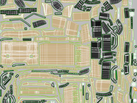 Caminh&atilde;o camuflado militar 6x4 gen&eacute;rico Modelo 3D