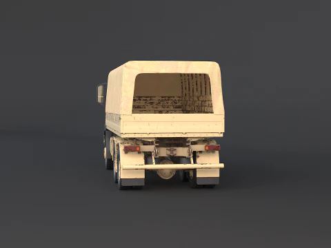 Caminh&atilde;o camuflado militar 6x4 gen&eacute;rico Modelo 3D