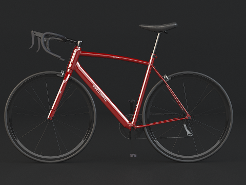 Old Generic Road Bicycle 3D Model