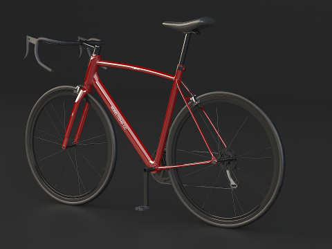 Old Generic Road Bicycle 3D Model