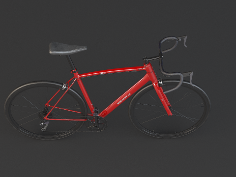 Old Generic Road Bicycle 3D Model