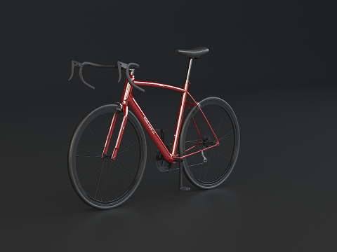 Old Generic Road Bicycle 3D Model
