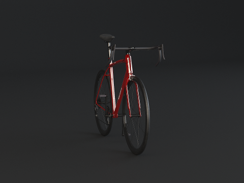 Old Generic Road Bicycle 3D Model