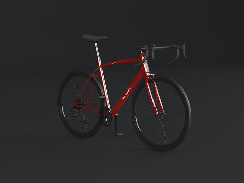 Old Generic Road Bicycle 3D Model