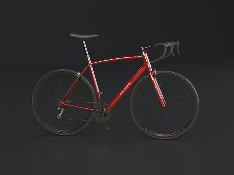 Old Generic Road Bicycle 3D Model