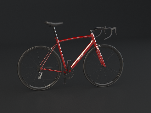 Old Generic Road Bicycle 3D Model