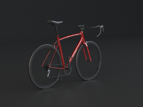 Old Generic Road Bicycle 3D Model