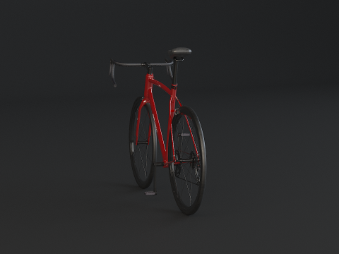 Old Generic Road Bicycle 3D Model