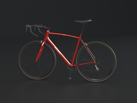 Old Generic Road Bicycle 3D Model