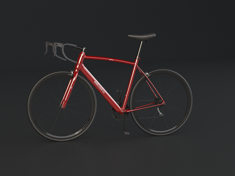 Old Generic Road Bicycle 3D Model