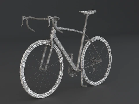 Vecchia bicicletta da strada generica Modello 3D
