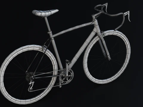 Vecchia bicicletta da strada generica Modello 3D